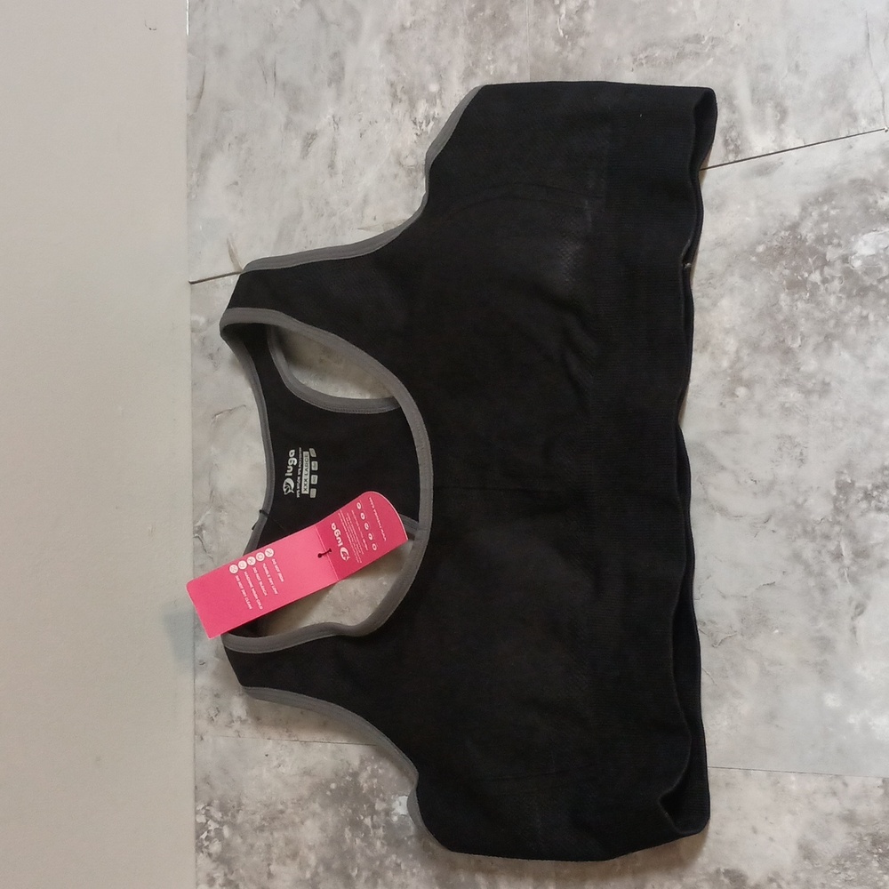 Women's Size XXXL High Impact Racerback Sports Bra Padded Black - Picture 5 of 10